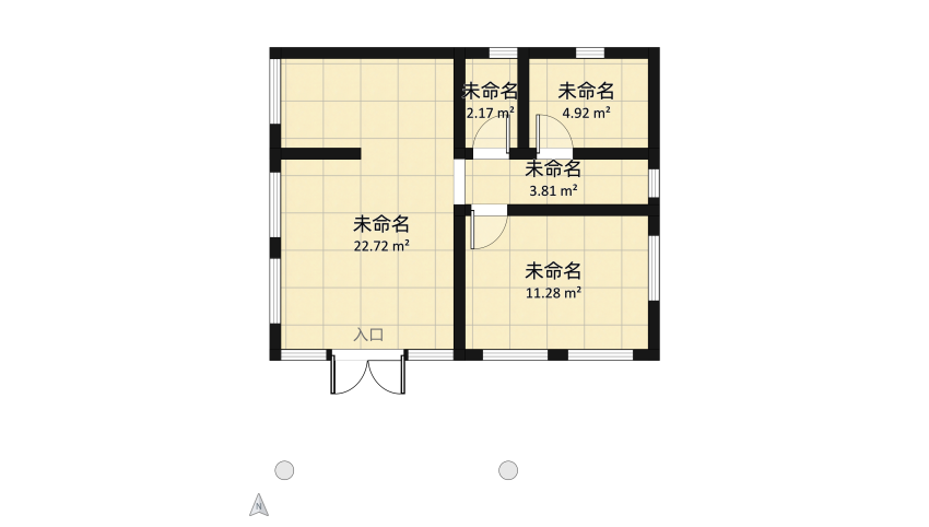 Cottage floor plan 57.92