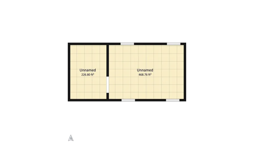 Rustic Black and White Christmas Living Room floor plan 64.62