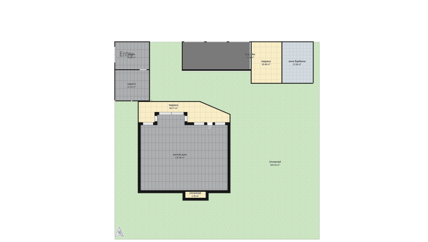 экстерьер загородного дома floor plan 798.81