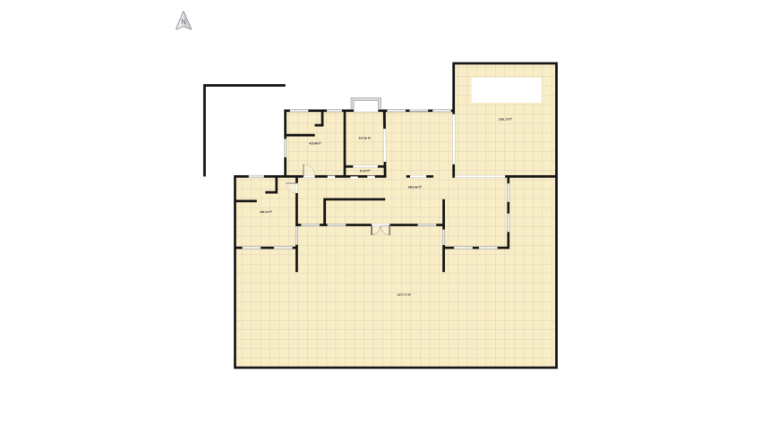 modern 2 bedroom home floor plan 955.36