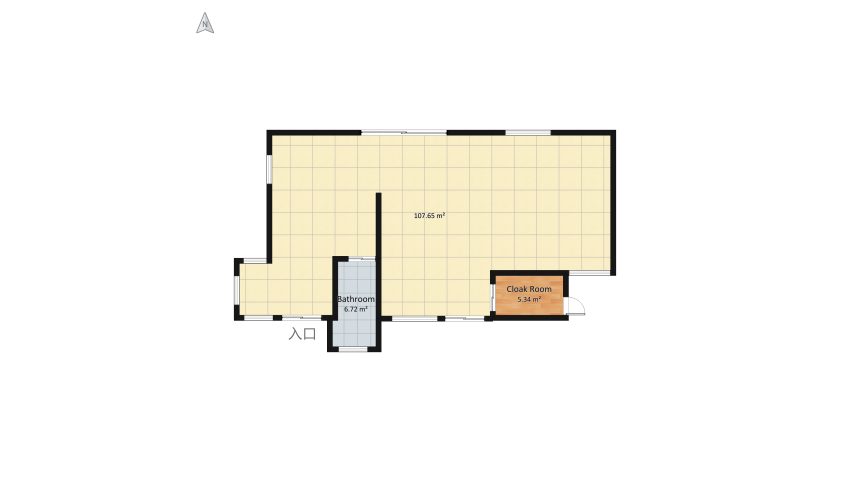 3 room flat floor plan 129.64