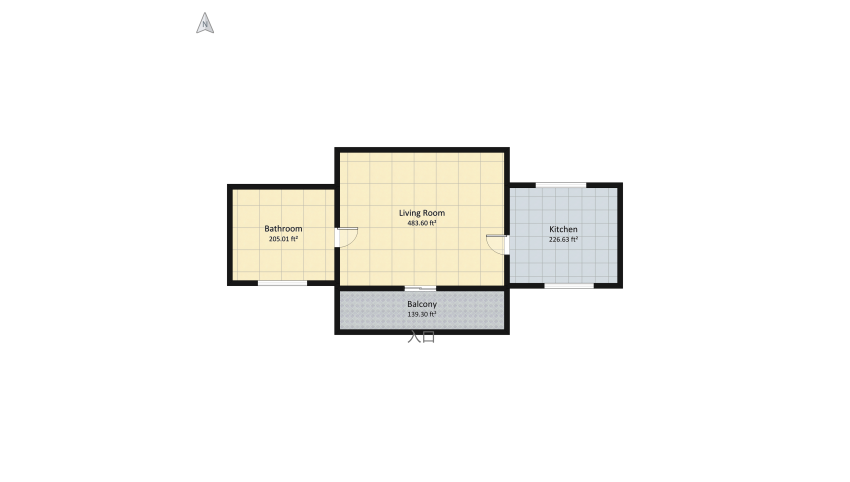 Mini 6 room Villa floor plan 82990.19