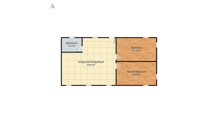 2 story cabin floor plan 219.65