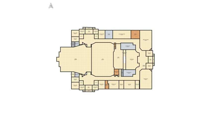 Church floor plan 1752.44
