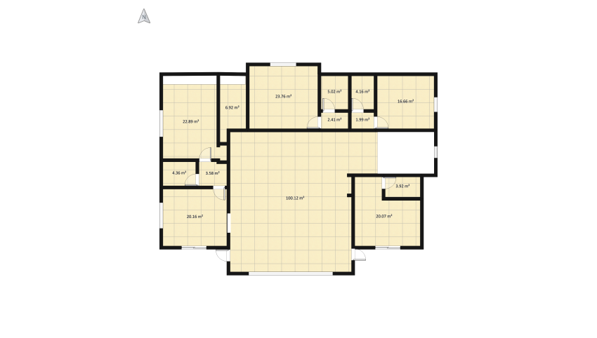Rendu 2 etage salon floor plan 3610.84