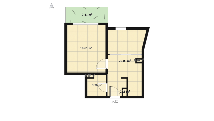 DG Wohnung Oma floor plan 59.63