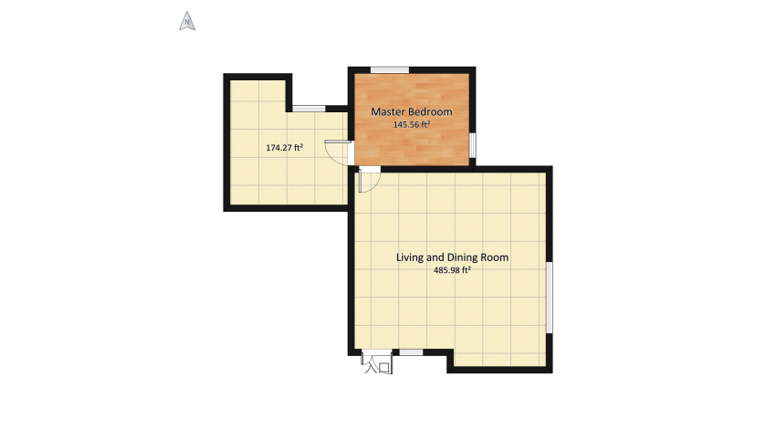 Little apartment floor plan 82.2