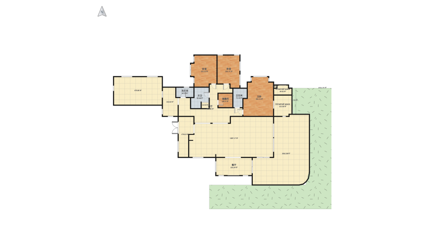 Costal farmhouse floor plan 745.51