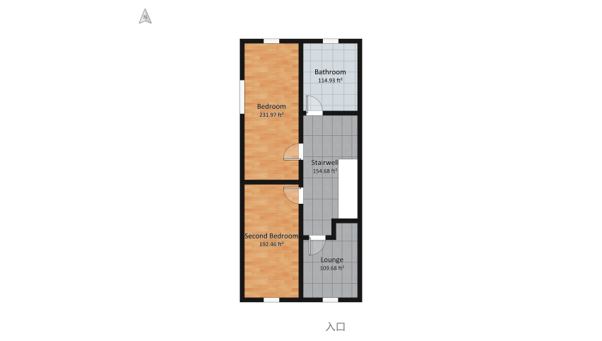 The Odyssey Townhouse floor plan 173