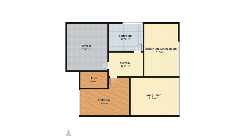 Neutral tones  floor plan 161.82
