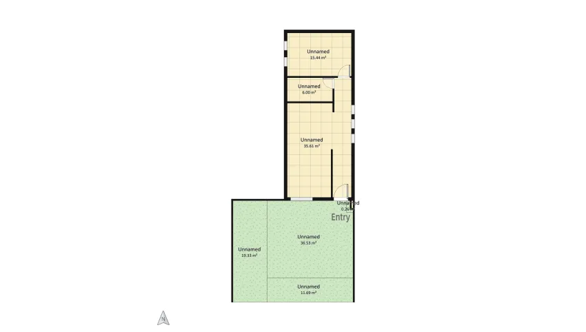 Small moder Hause.  floor plan 116.18