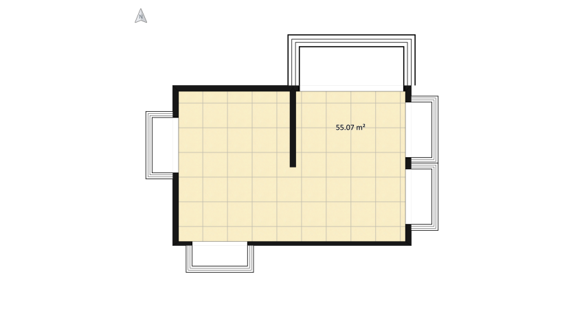 Modern area floor plan 59.18