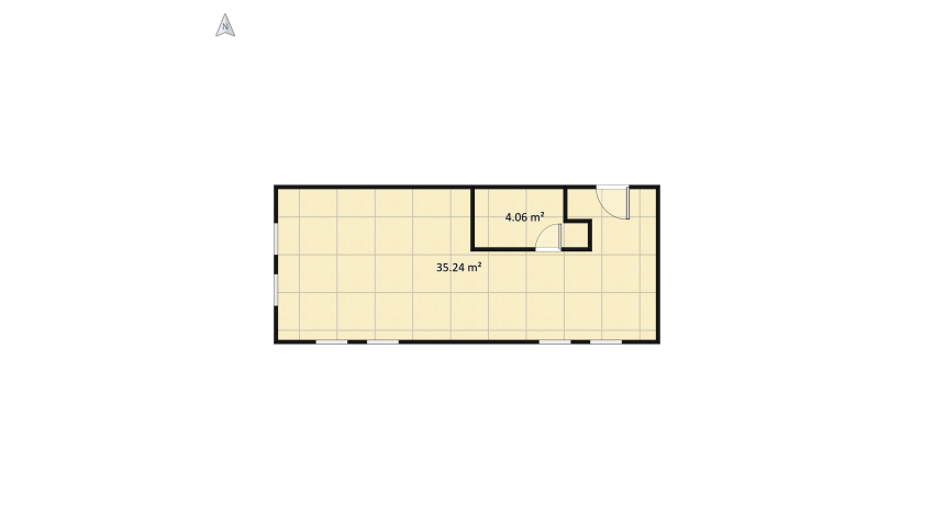 Transitional Style - 40 Sq. M. Studio Unit floor plan 41.41