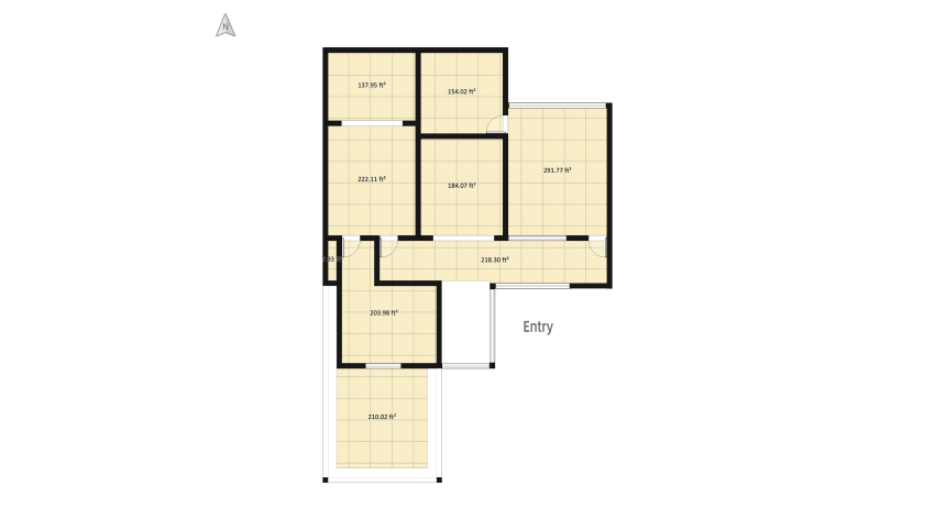 Casa minimalista floor plan 455.44