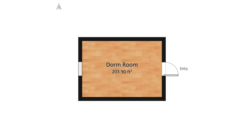 College Dorm Room  floor plan 21.13