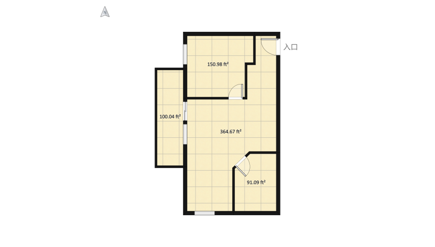 apartment floor plan 72.82