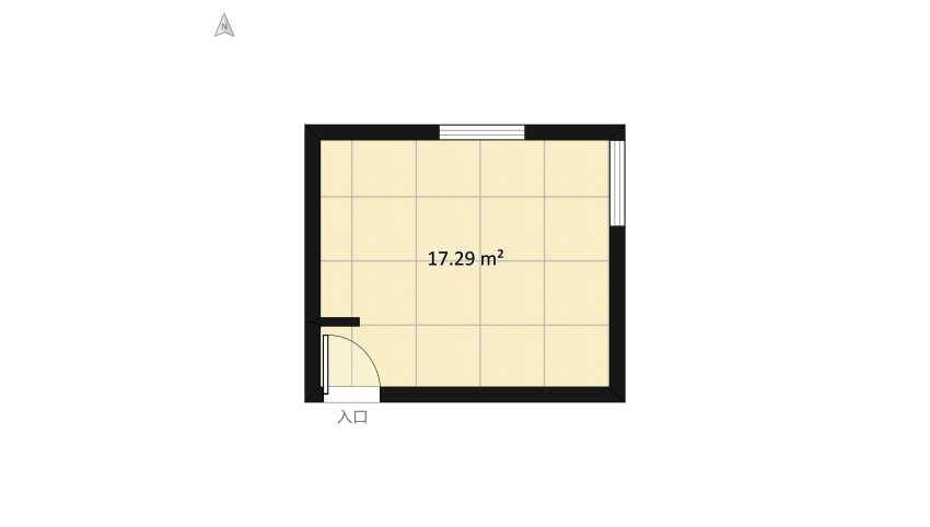 Modern Room floor plan 19.44