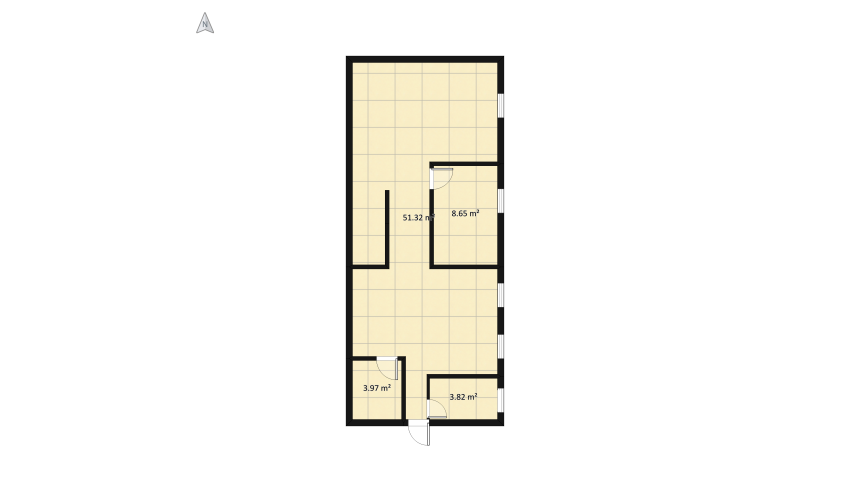 Fancy Basement  floor plan 75.37