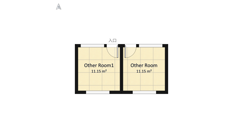 Room 2- Bold Colors and Geometry floor plan 25.63