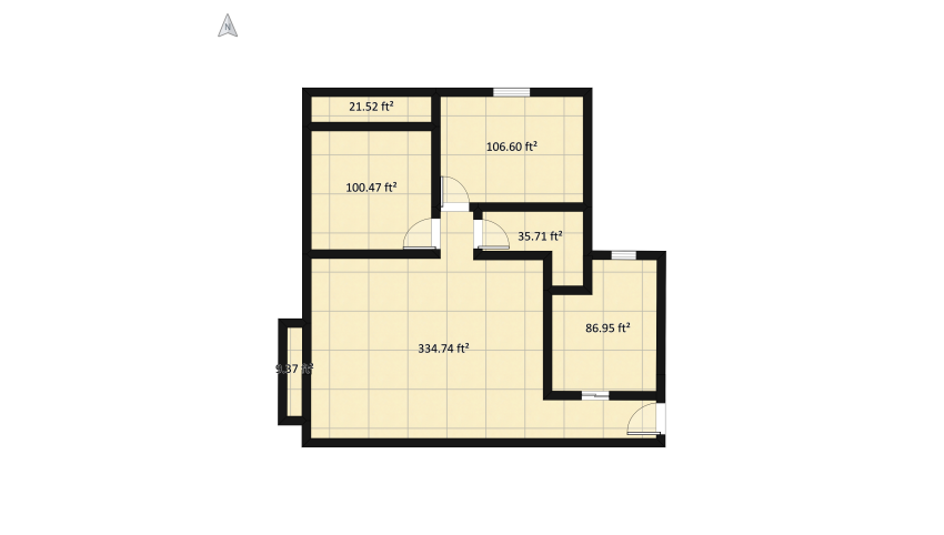 modern apartment floor plan 75.03