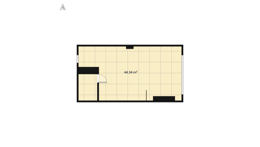 Copy of Living room with kitchen1 floor plan 98.1