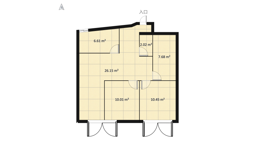 ODO FRENTE floor plan 67.91