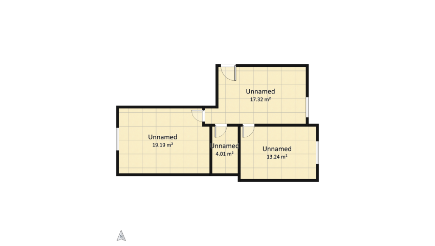 Residence floor plan 53.77