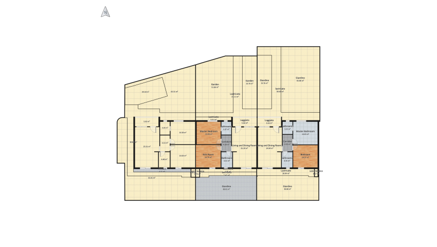 The three cottages floor plan 982.18
