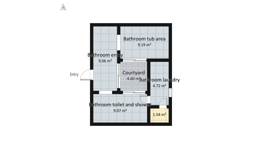 MODERN JUNGLE #bathroom floor plan 45.94