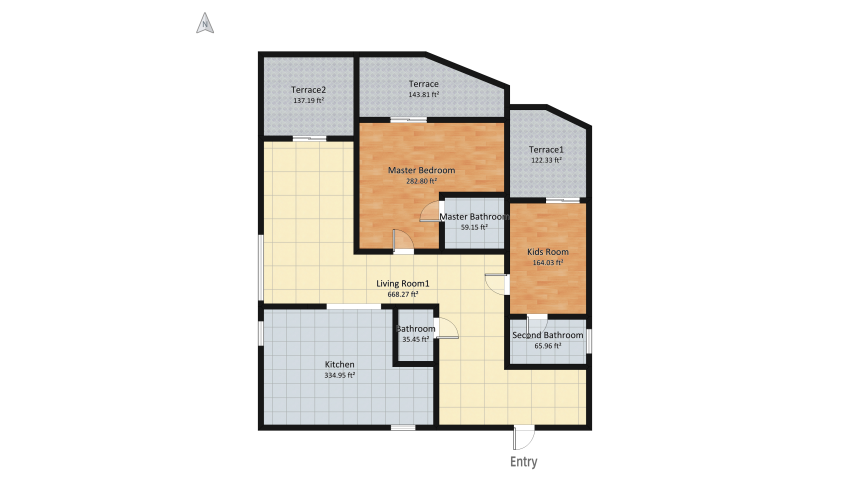 Modern house :) floor plan 209.95