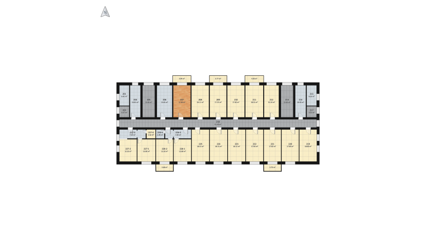 Ivano-F dormitory floor plan 1901.8
