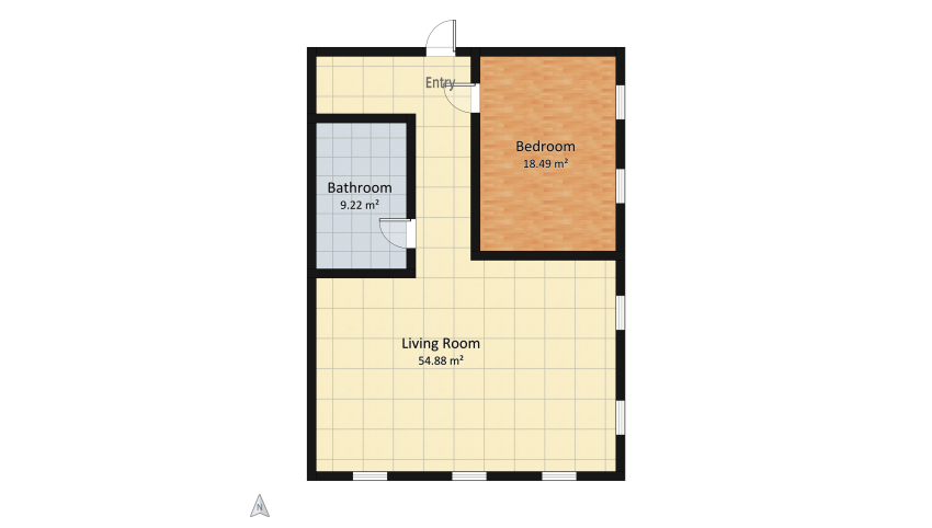 Apartment floor plan 82.6