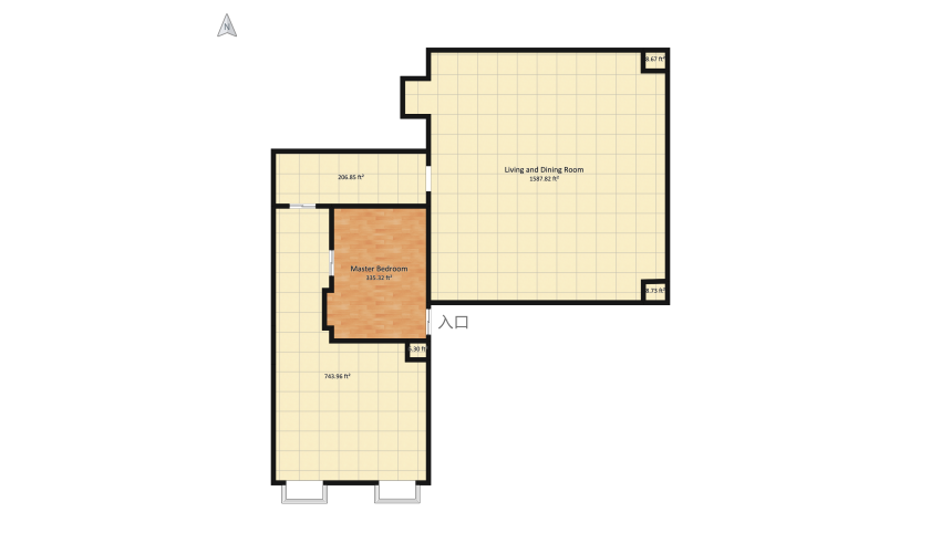 Orange Warm Hut floor plan 287.41