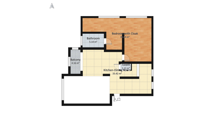 Small family home floor plan 656.14
