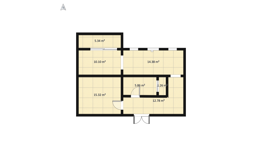 City apartment of dreams floor plan 76.37