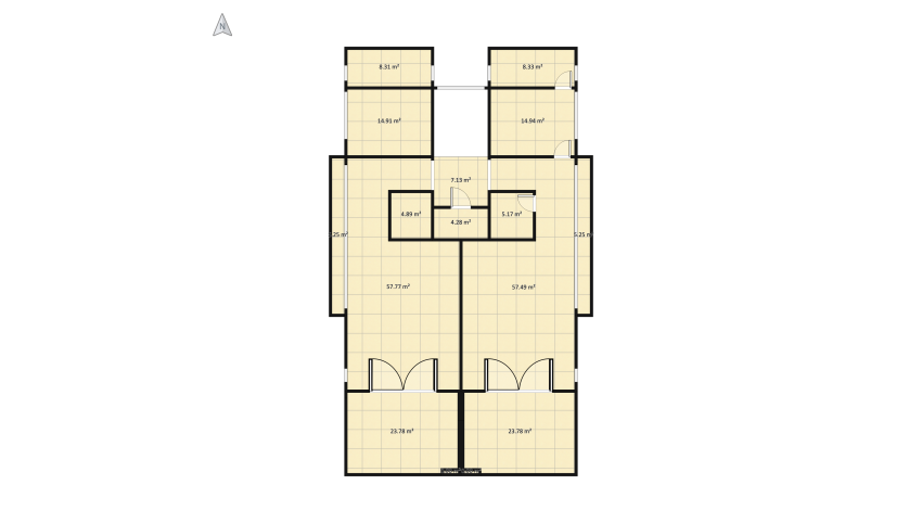 Green and sunny floor plan 1193.54