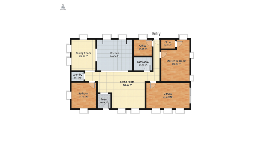 Coastal Home floor plan 178.38