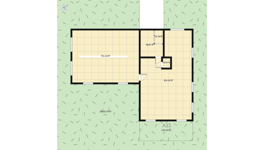 Small cocooning chalet floor plan 449.57
