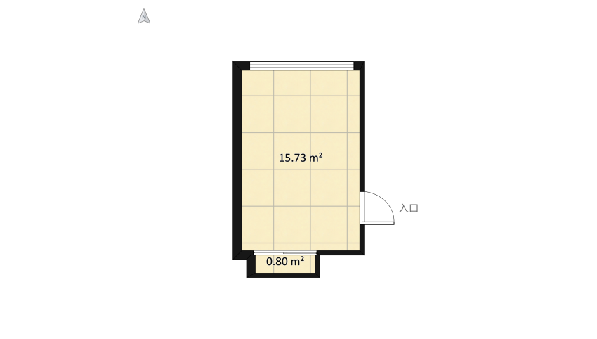 1 bedroom for Alena floor plan 18.35