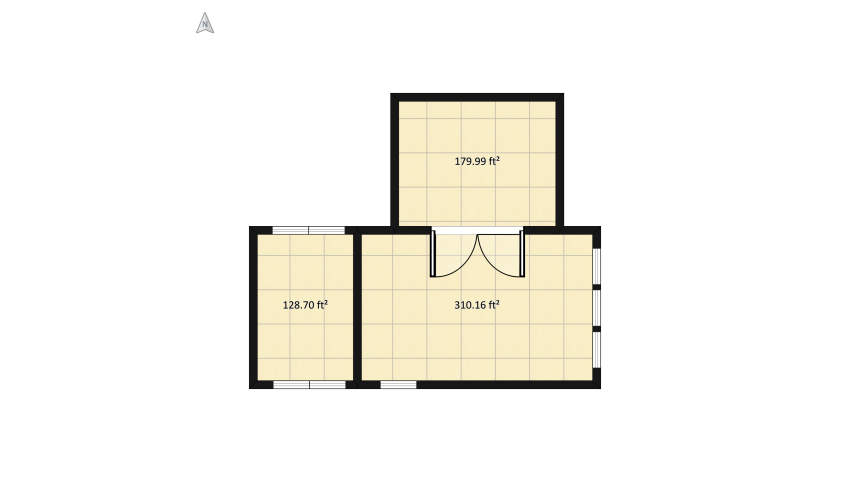 Industrial Apartment/Studio floor plan 63.99