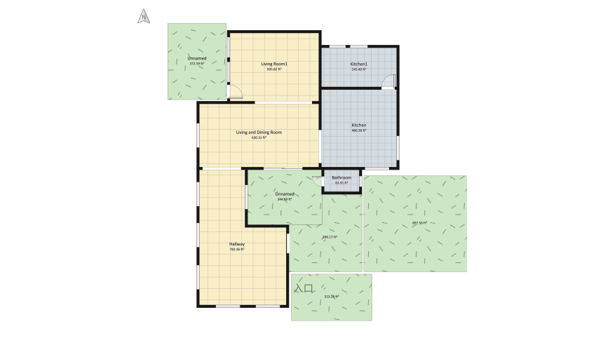 Flat Roof House floor plan 810.97