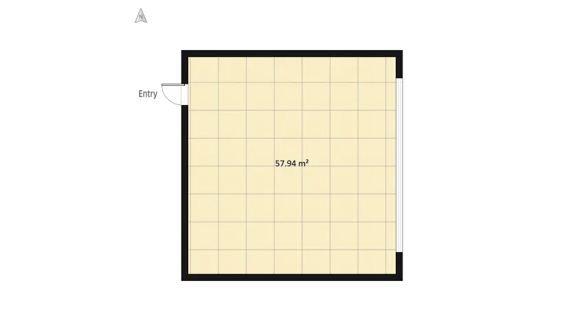 the room floor plan 61.66