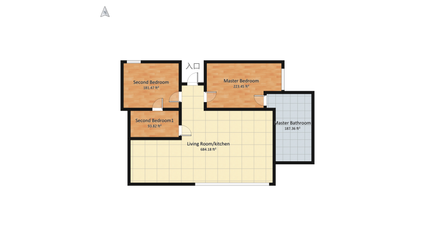 Dream apartment floor plan 140.41