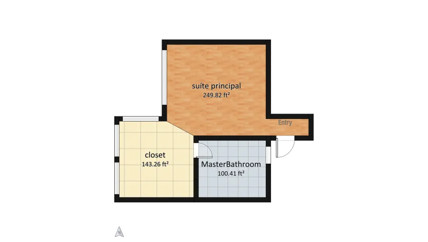 16-Modern Apartment Empt Room floor plan 45.85