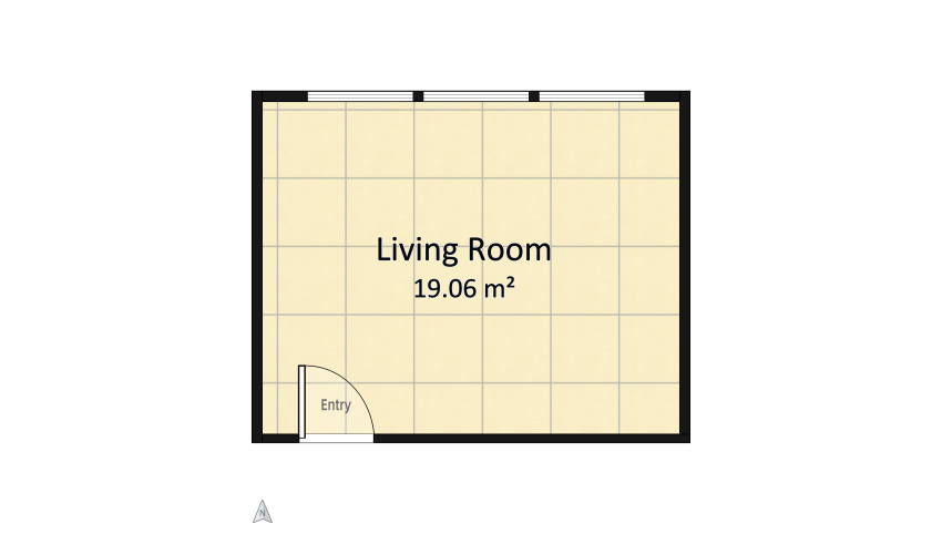 Poland / Wroclaw Inspired Living Room floor plan 19.07