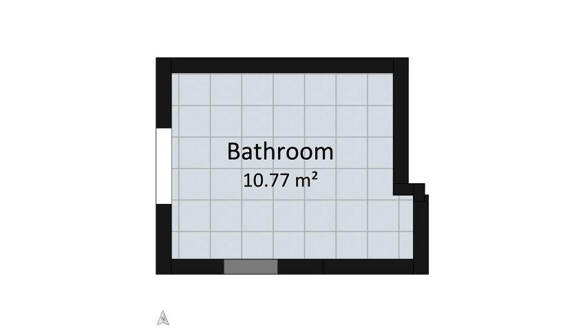 Memphis Bathroom floor plan 10.77