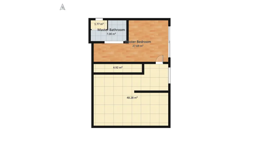 Modern Mountain Lodge Bedroom floor plan 100.69