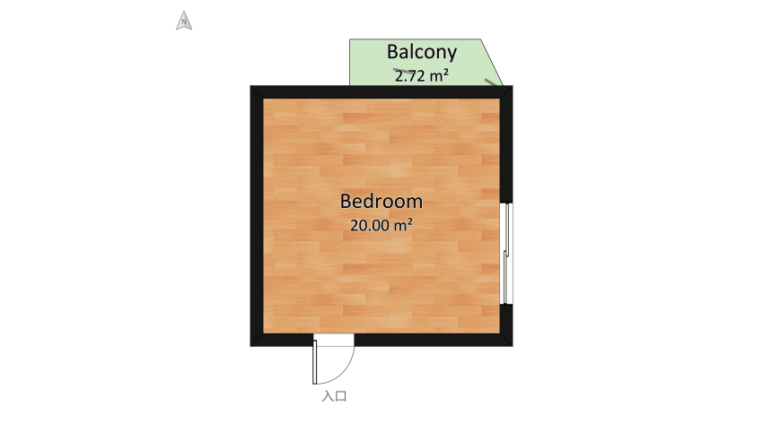 Bedroom1 floor plan 24.93