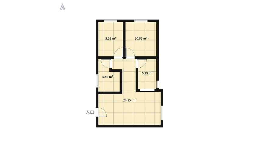 Apartamento - 62m² floor plan 62.02