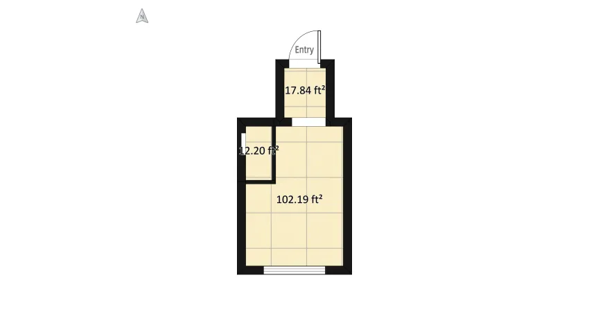 Rustic Master Bathroom floor plan 14.87